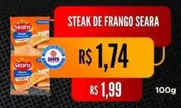 Saito Supermercados steak de frango seara oferta