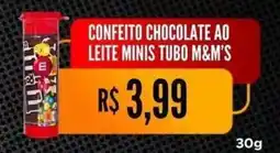 Saito Supermercados Confeito chocolate ao leite minis tubo m&m's oferta