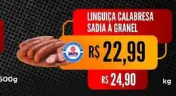 Saito Supermercados Linguiça calabresa sadia à granel oferta