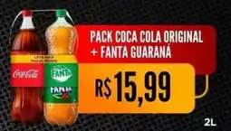 Saito Supermercados Pack coca cola original + fanta guaraná oferta