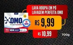 Saito Supermercados Lava roupa em pó lavagem perfeita omo oferta