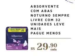 Empório Bahamas absorvente com abas noturno sempre livre oferta