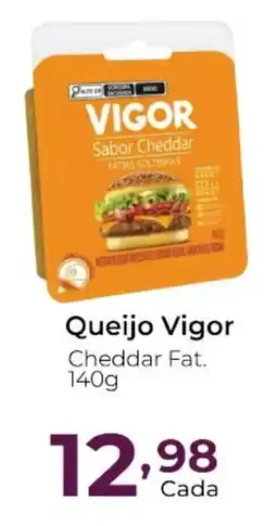 Super Kan Queijo Vigor Cheddar Fat. oferta