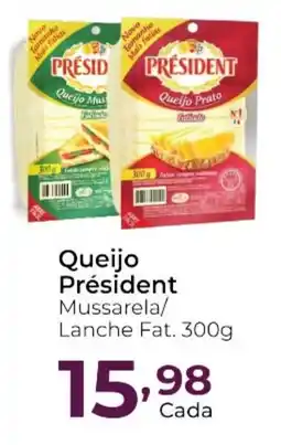 Super Kan Queijo Président Mussarela/ Lanche Fat. oferta