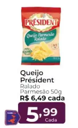 Super Kan Queijo President Ralado Parmesão oferta