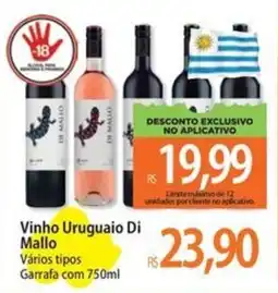 Atacadão Vinho Uruguai Di Mallo Vários tipos oferta