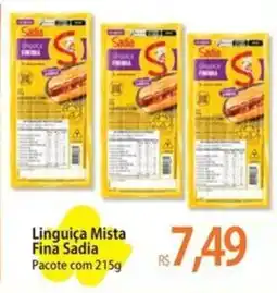 Atacadão Linguiça Mista Fina Sadia oferta