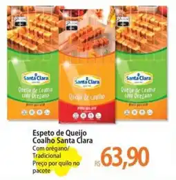 Atacadão Espeto de Queijo Coalho Santa Clara Com orégano/ Tradicional oferta