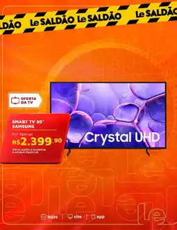 Le Biscuit smart tv 50" samsung oferta