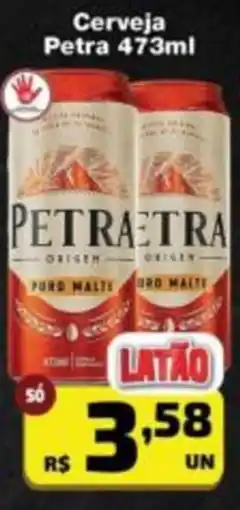 Cidade Supermercados Cerveja petra 473ml oferta