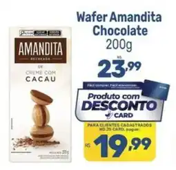 Supermercados Jau Serve Wafer amandita chocolate oferta
