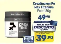 Supermercados Jau Serve Creatina em Pó Max Titanium oferta