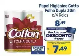 Supermercados Jau Serve Papel Higiênico Cotton Folha Dupla oferta