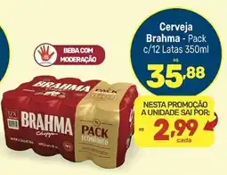 Supermercados Jau Serve Cerveja brahma - pack oferta