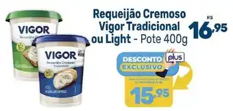 Supermercados Jau Serve Requeijão Cremoso Vigor Tradicional ou Light oferta