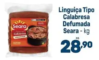 Supermercados Jau Serve Linguiça Tipo Calabresa Defumada Seara oferta