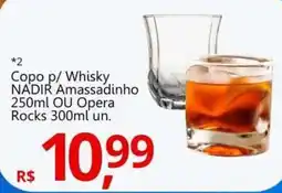 Supermercados Koch Copo p/ Whisky NADIR Amassadinho OU Opera Rocks oferta