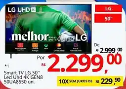 Supermercados Koch Smart tv lg 50" led uhd 4k gen8 oferta