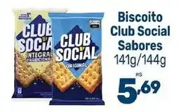 Supermercados Jau Serve Biscoito club social sabores oferta
