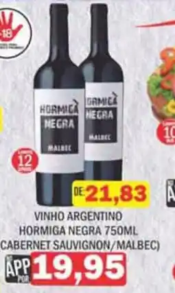 Supermercados Mendonça Vinho argentino hormiga negra oferta