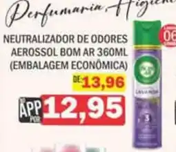 Supermercados Mendonça Neutralizador de odores aerossol bom ar 360ml oferta