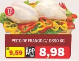 Supermercados Mendonça Peito de frango c/ osso oferta