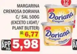 Supermercados Mendonça Margarina cremosa doriana c/ sal oferta
