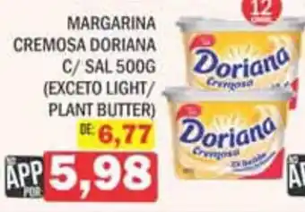 Supermercados Mendonça Margarina cremosa doriana c/ sal oferta