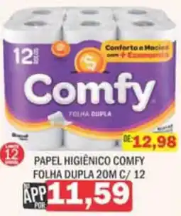 Supermercados Mendonça Papel higiênico comfy folha dupla oferta