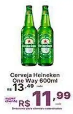 Super Lagoa Cerveja Heineken One Way 600ml oferta