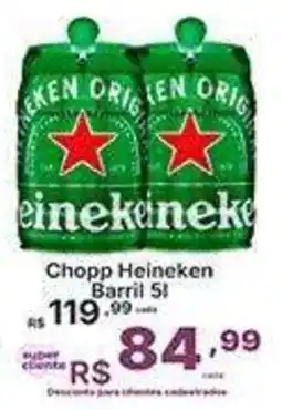 Super Lagoa Chopp Heineken Barre 5l oferta