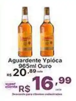 Super Lagoa Aguardente Ypióca 965ml Ouro oferta