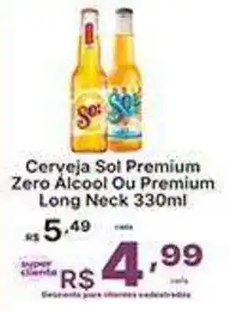 Super Lagoa Cerveja Sol Premium Zero Alcool Ou Premium Long Neck oferta