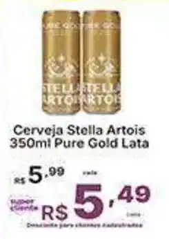 Super Lagoa Cerveja Stella Artois Pure Gold oferta