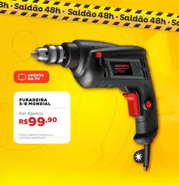 Casa e Vídeo Furadeira 3/8 mondial oferta
