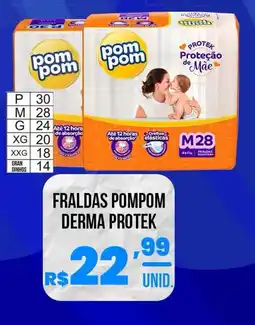 Nevada Supermercados fraldas pompom derma protek oferta