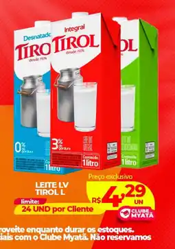 Supermercados Myatã Leite lv tirol l oferta