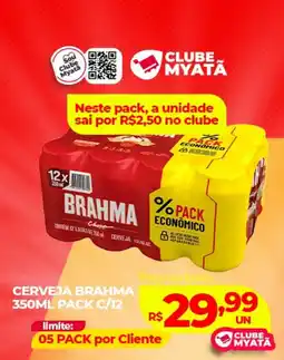 Supermercados Myatã Cerveja brahma oferta