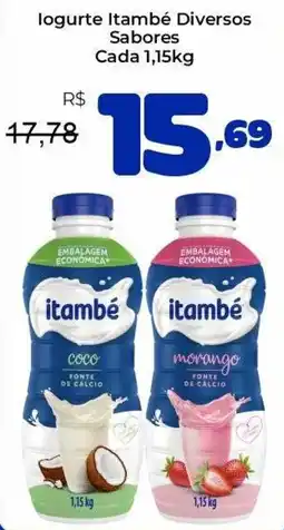 Unicompra logurte itambé diversos sabores oferta