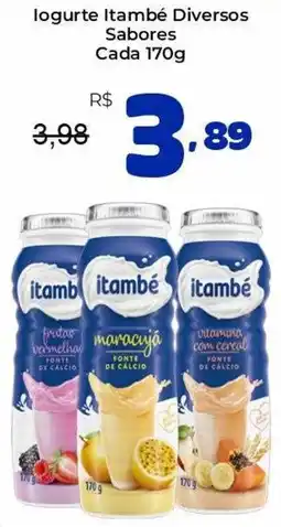 Unicompra logurte itambé diversos sabores oferta