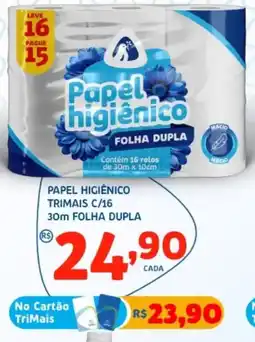 Trimais Supermercado Papel higiênico folha dupla oferta
