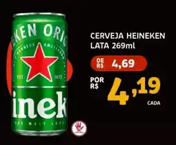Trimais Supermercado Cerveja heineken lata 269ml oferta