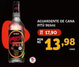 Trimais Supermercado Aguardente de cana pitú oferta