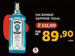 Trimais Supermercado gin bombay sapphire oferta