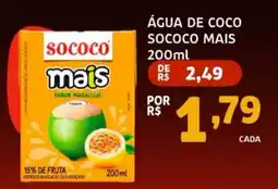 Trimais Supermercado Água de coco sococo mais sabor maracujá oferta