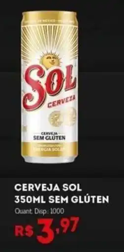 Bistek Supermercados Cerveja sol sem glúten oferta