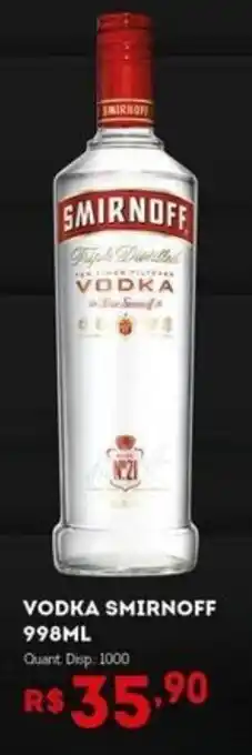 Bistek Supermercados Vodka smirnoff oferta