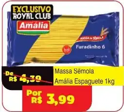 Royal Supermercados Massa Sêmola Amália Espaguete oferta