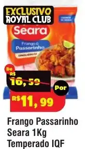 Royal Supermercados Frango Passarinho Seara oferta