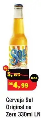 Royal Supermercados Cerveja Sol Original ou Zero oferta